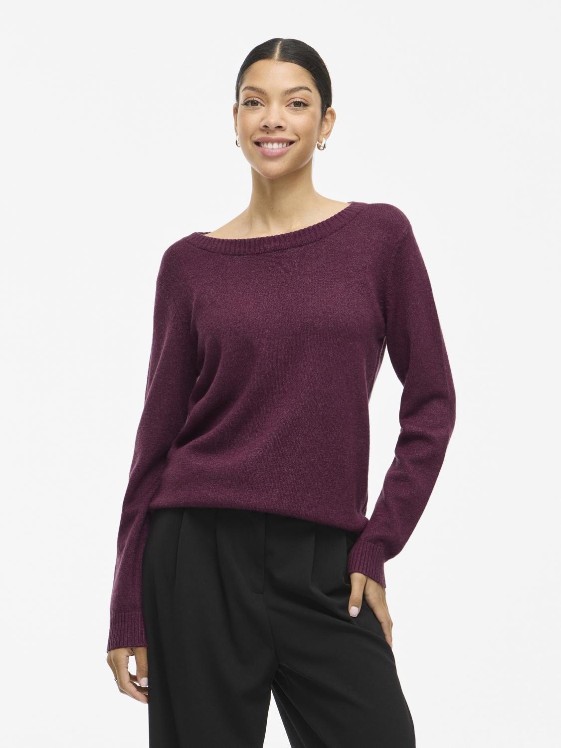 VIRIL Pullover - Fig - VERO MODA & VILA Bergvik
